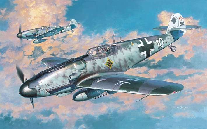 Messerschmitt BF 109 - Luftwaffe Online-Puzzle