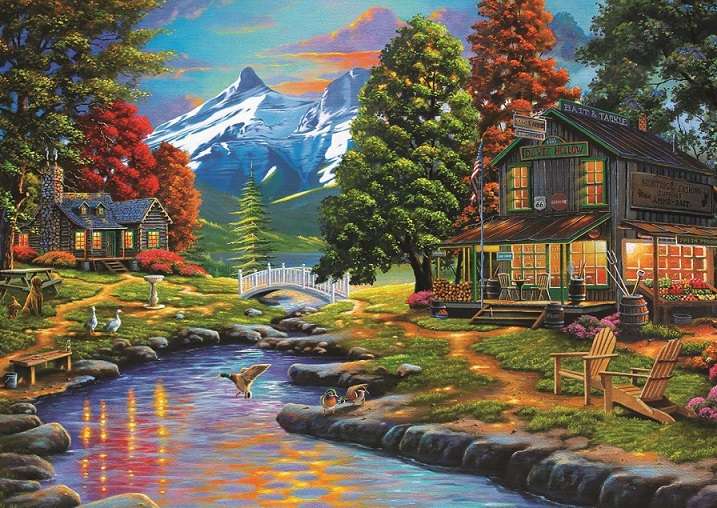 Holidays in the mountains. jigsaw puzzle online