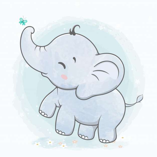 elefante bebe rompecabezas en línea