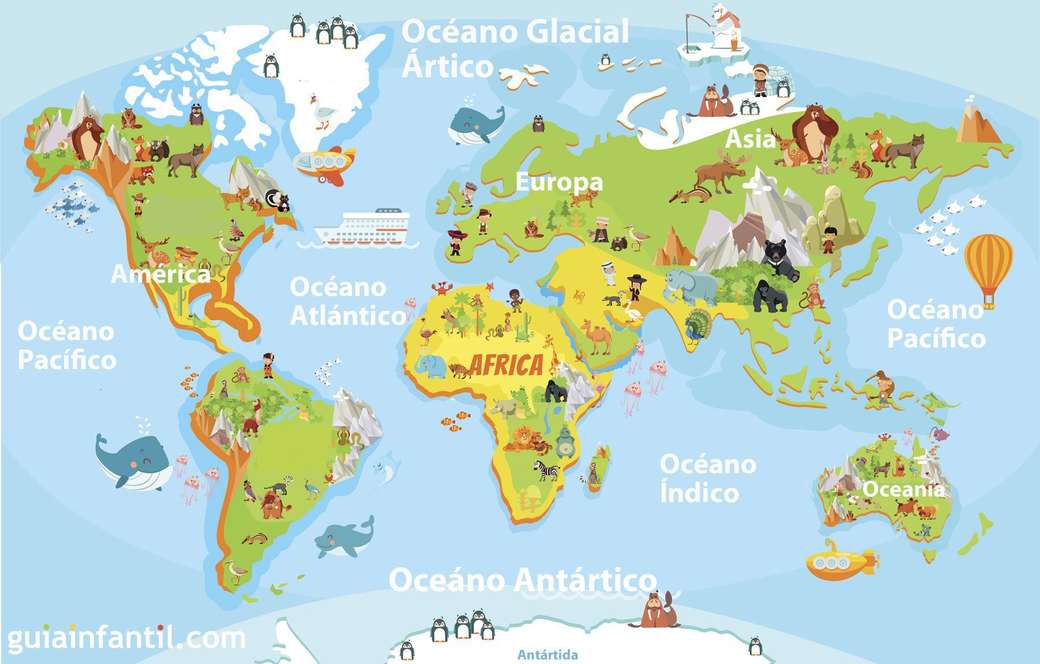 World map jigsaw puzzle online