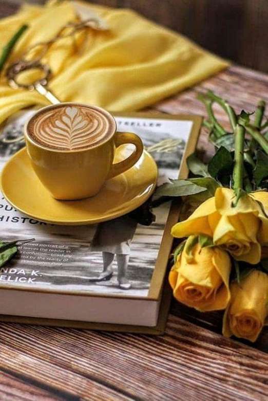 caffè e giallo dorato puzzle online