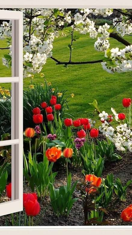 primavera in giardino puzzle online