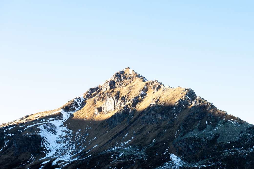 Планински връх в Sportgastein, Австрия. онлайн пъзел