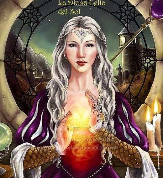 Дана - келтската богиня на Слънцето онлайн пъзел
