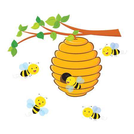 Mézelő méh és az otthona online puzzle