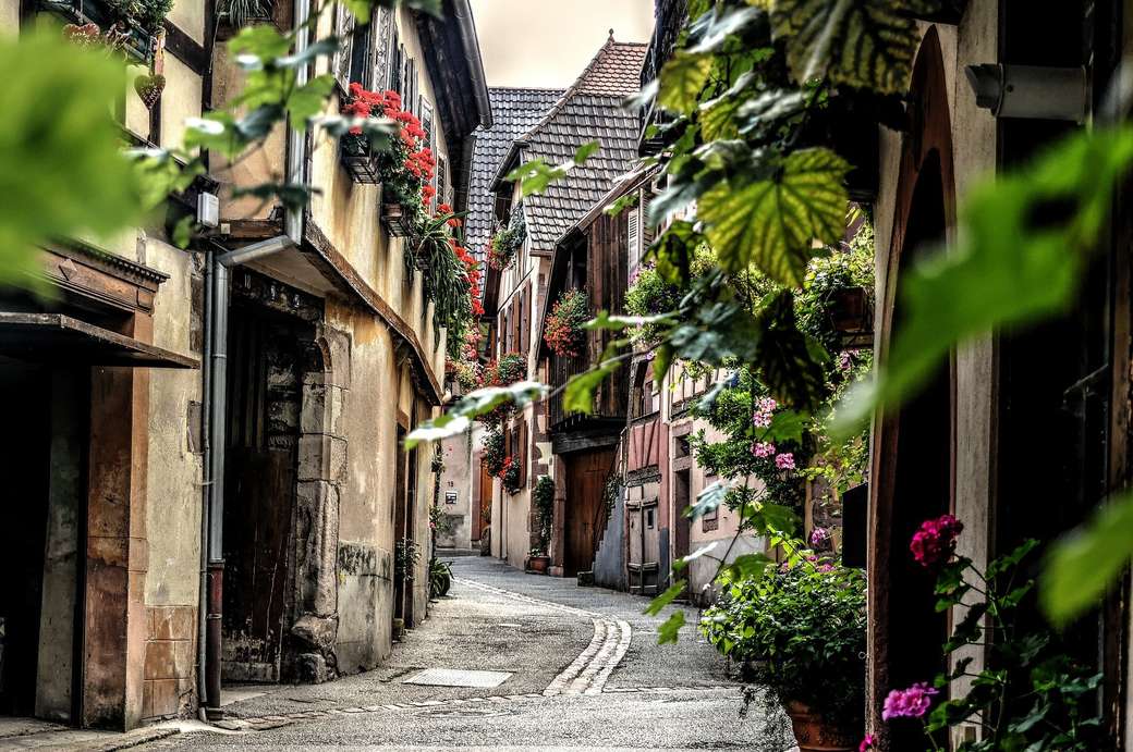 Une petite ville d'Alsace puzzle en ligne