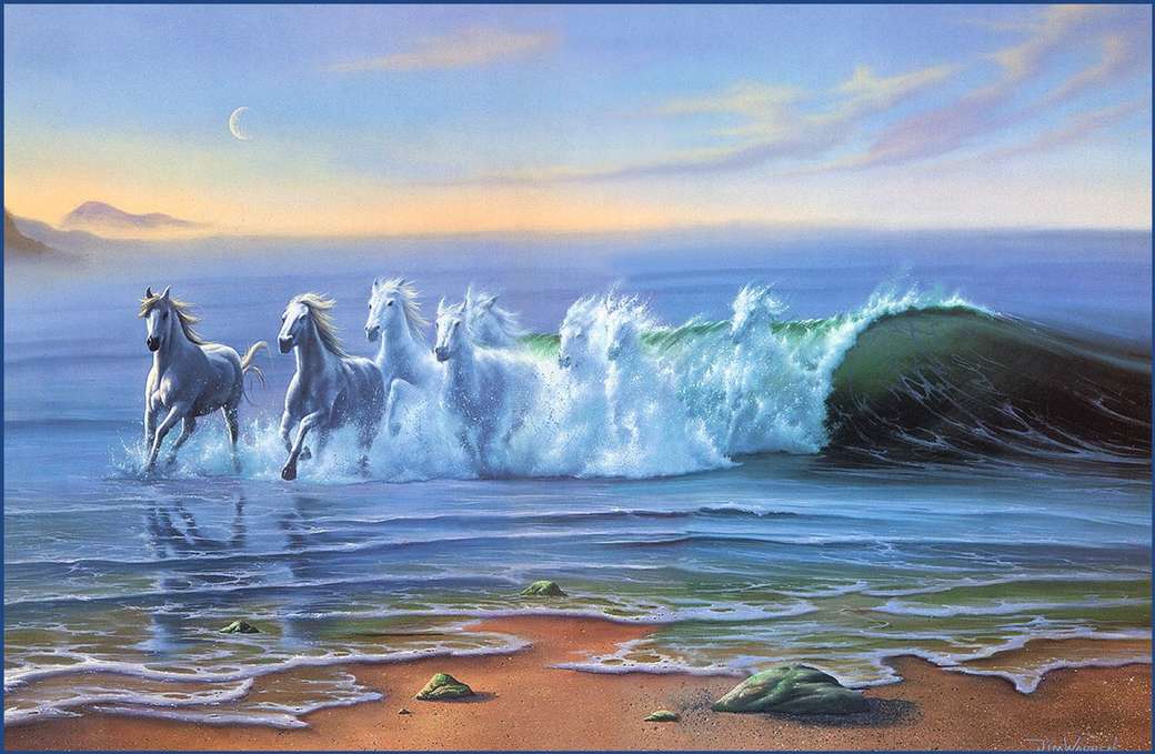 Horse of waves Online-Puzzle