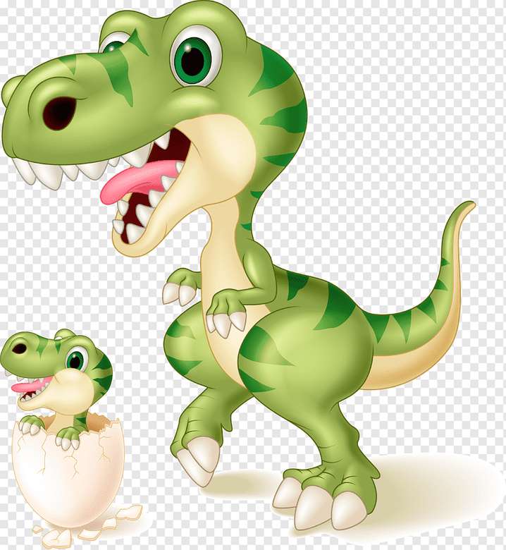 T-rex bebé онлайн пъзел