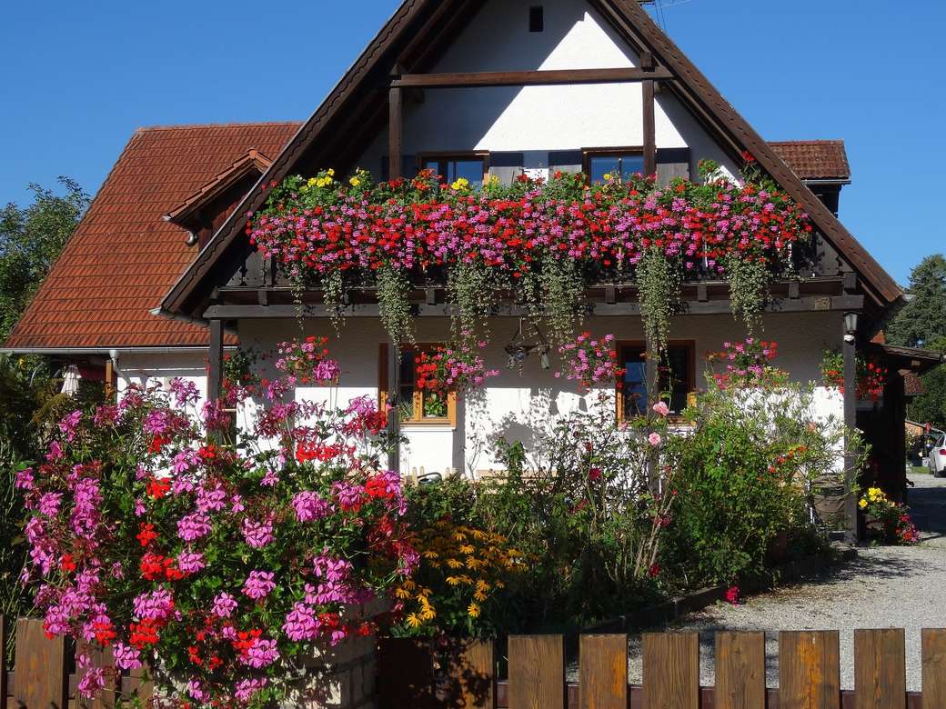 balkons in bloemen legpuzzel online