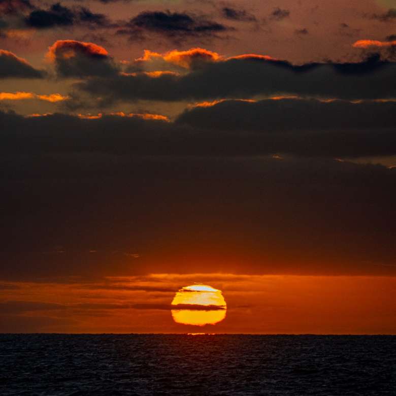 Pôr do sol na balsa da ilha Kangaroo quebra-cabeças online