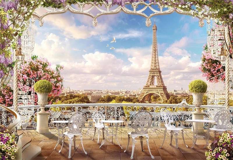 Panorama von Paris. Puzzlespiel online