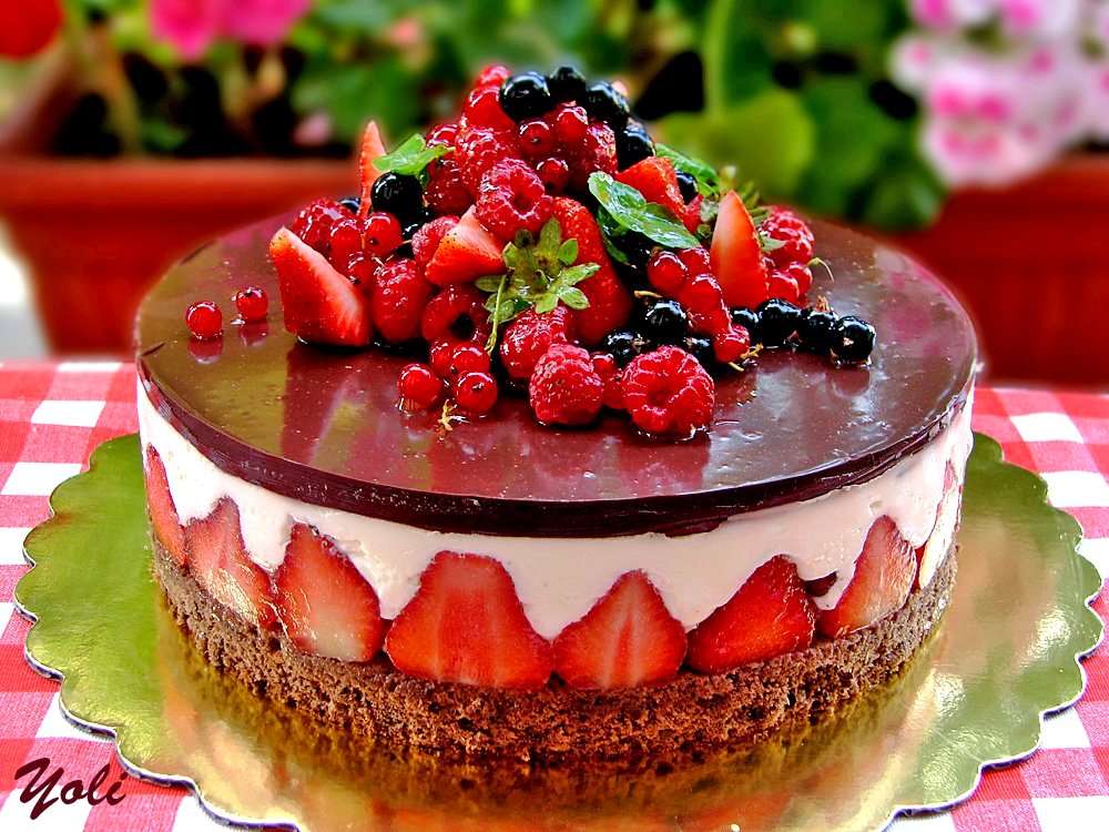 Κέικ της Άννι με φρούτα online παζλ