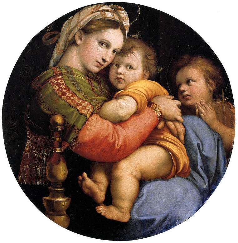 Raffaello "Madonna della seggiola" puzzle online