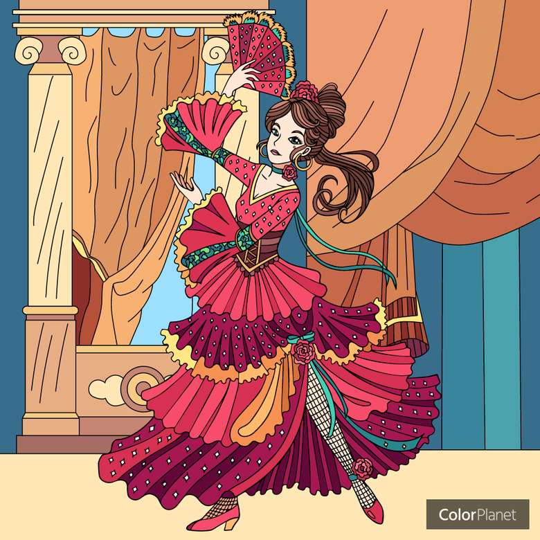 Garota Flamenco quebra-cabeças online
