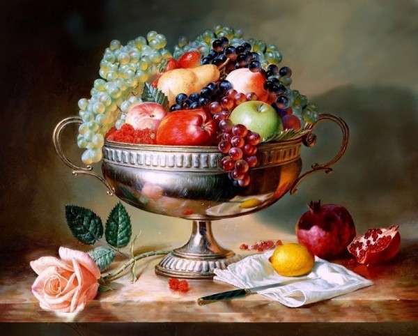 still life with fruit online puzzle