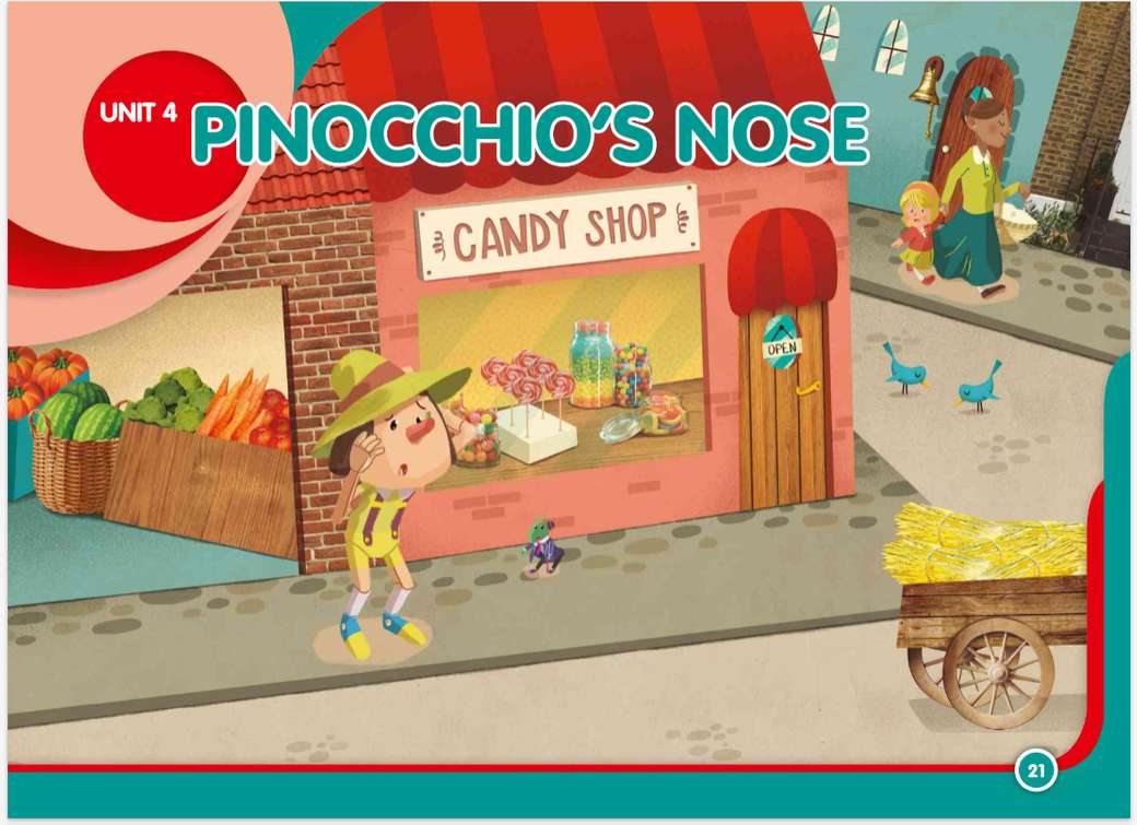 Pinocchio's Puzzle-Lehrer Kelly Online-Puzzle