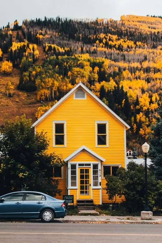 Κίτρινο σπίτι online παζλ