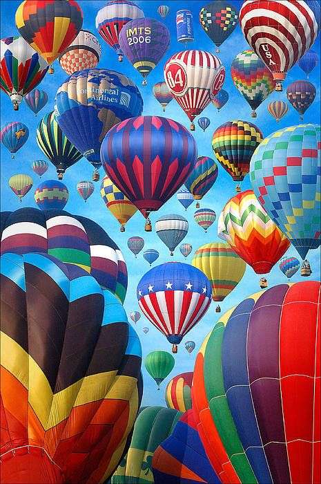 Воздушные шары художественная печать пазл онлайн
