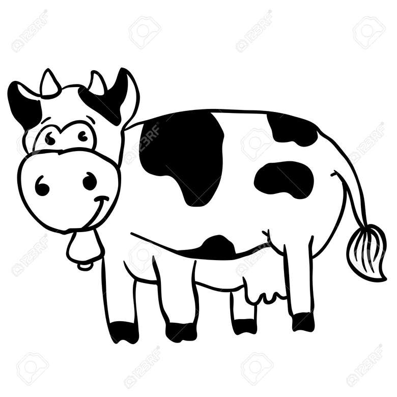 vaca pentru copii puzzle online