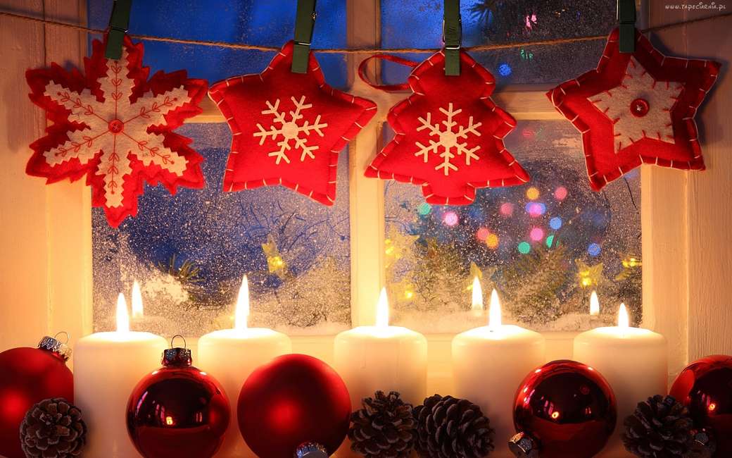vánoční dekorace skládačky online