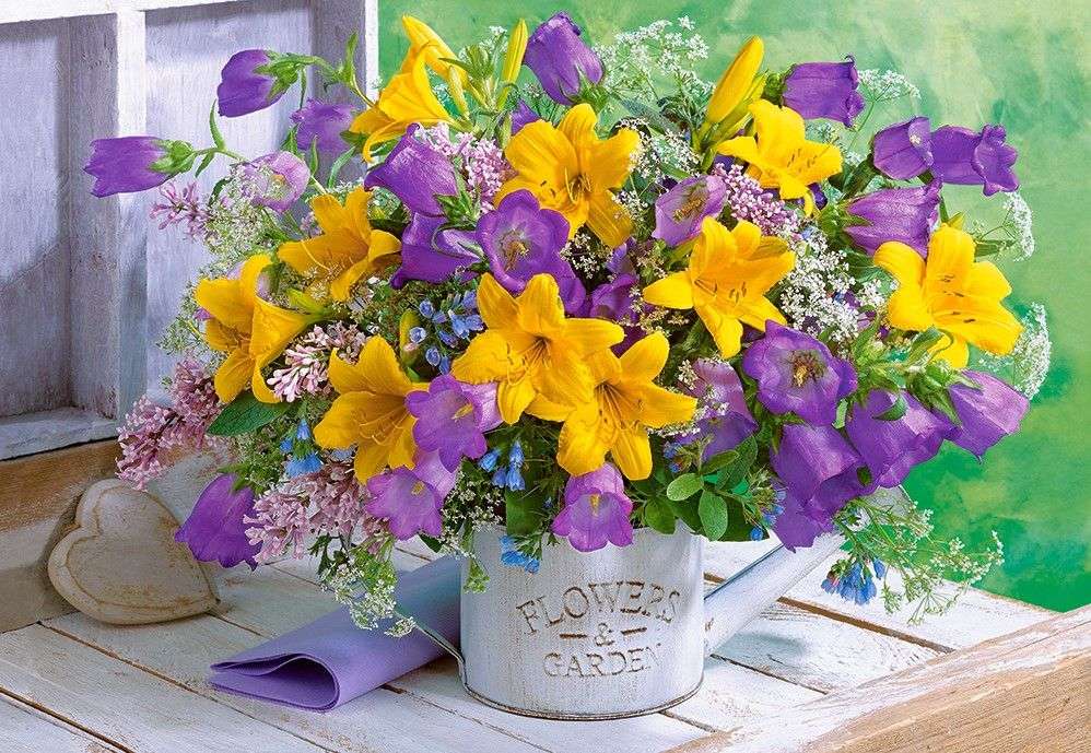 bouquet of lilies and bells jigsaw puzzle online