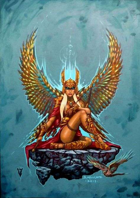 Келтска богиня ........ онлайн пъзел