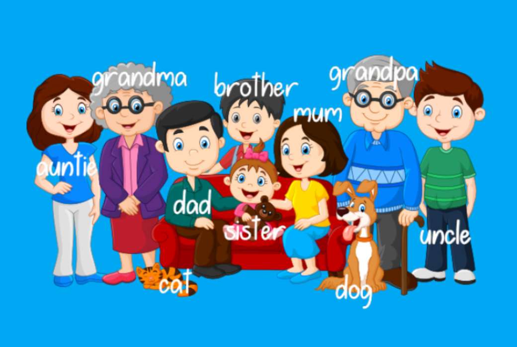 Vocabulario de miembros de la familia rompecabezas en línea