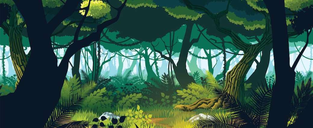 Dschungelbild Puzzlespiel online