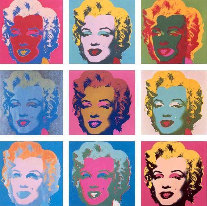 Andy Warhol Marilyn Monroe online puzzle