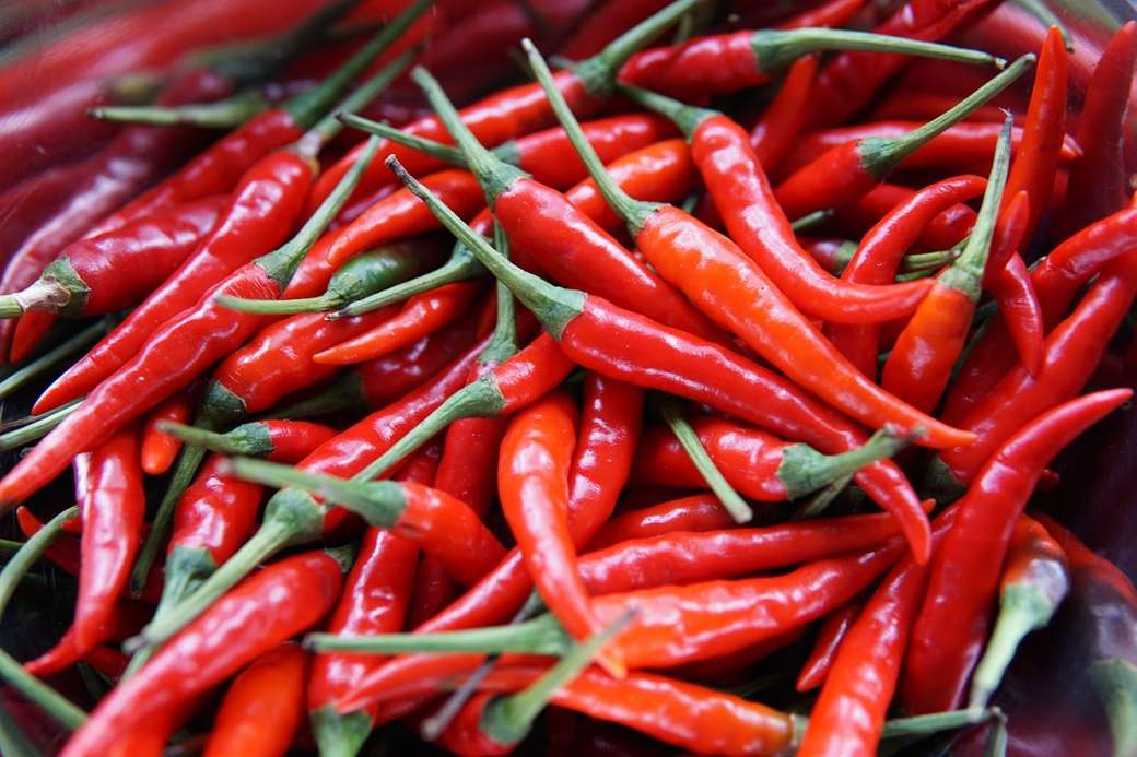 červené chilli papričky online puzzle
