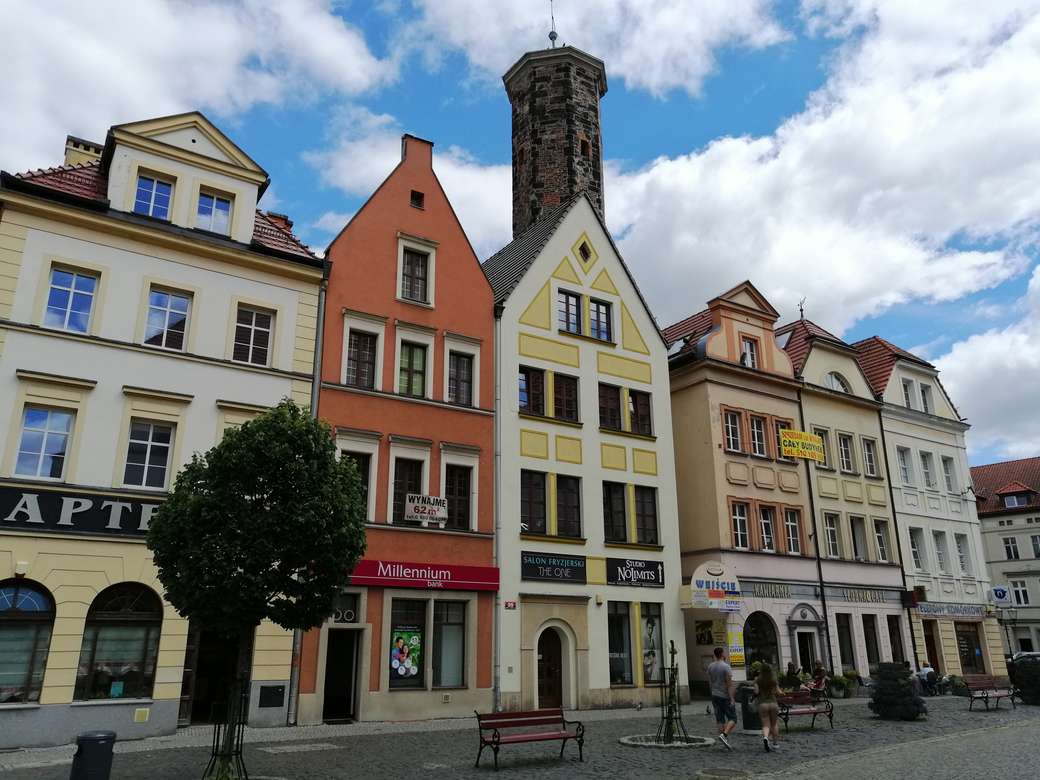 Plaza del mercado - Lubań Śląski rompecabezas en línea