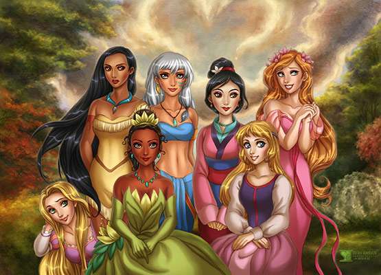Disney princezna skládačky online