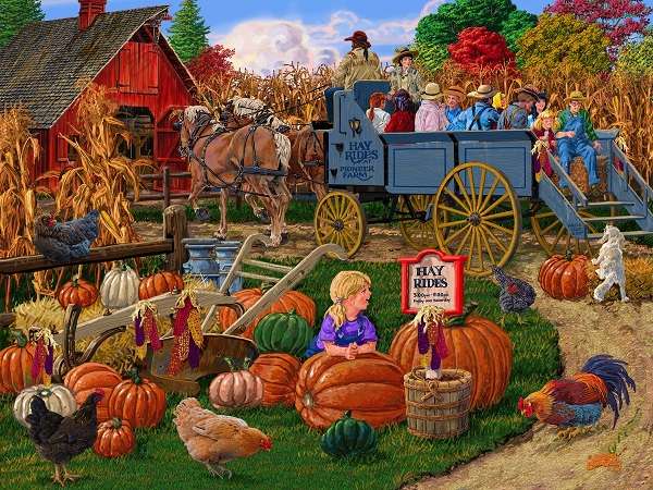 Autumn in the countryside. online puzzle