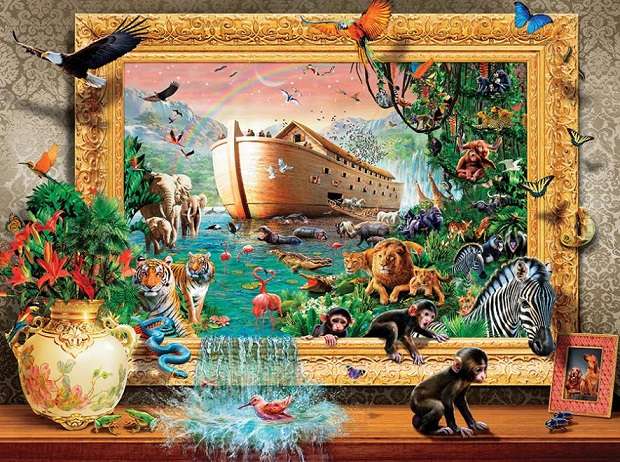 Ontsnap uit de ark van Noach. legpuzzel online