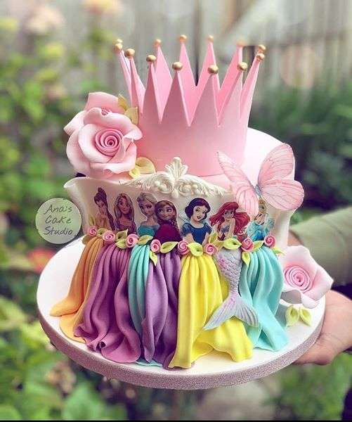 торта принцеса на дисни онлайн пъзел