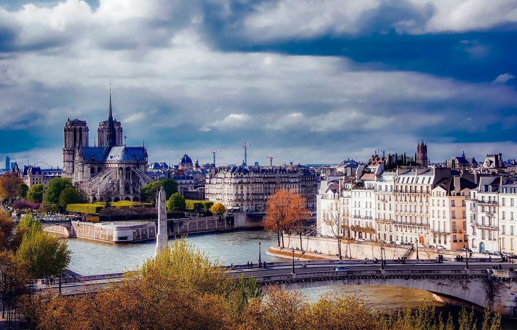 panorama van Parijs legpuzzel online