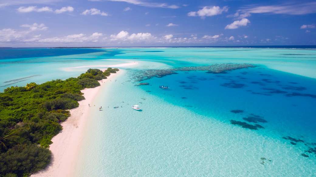 Maldív-szigetek - ég a földön online puzzle