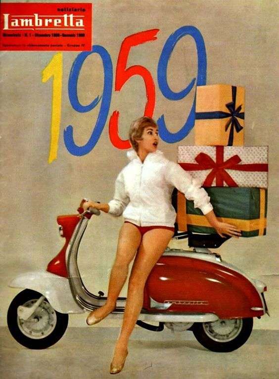 ランブレッタ広告-1959 ジグソーパズルオンライン