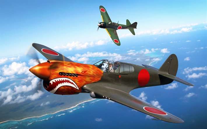 Japanse Mitsubishi Zero 2e Wereldoorlog legpuzzel online