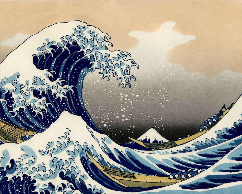 Hokusai Riesenwelle Puzzlespiel online