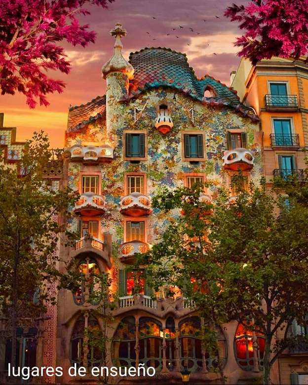 lugares de Ensueño Barcelona, ​​Katalonien, Spanien Online-Puzzle