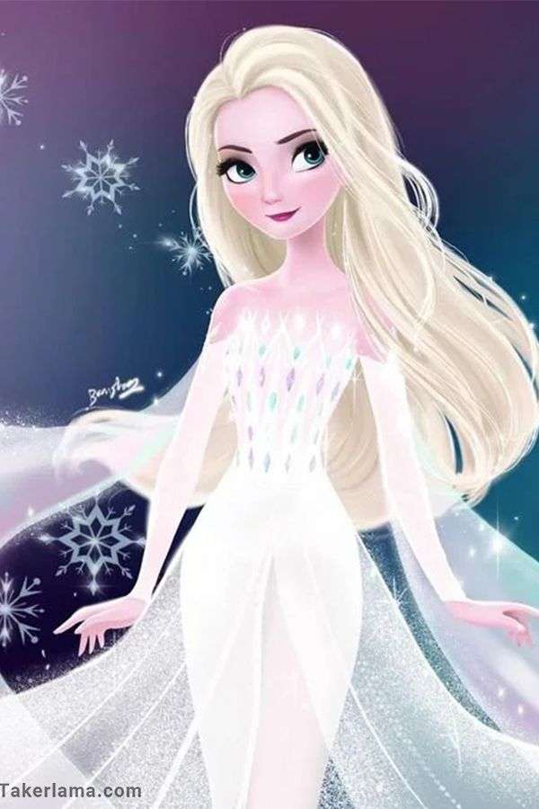 Elsa frysta II pussel på nätet