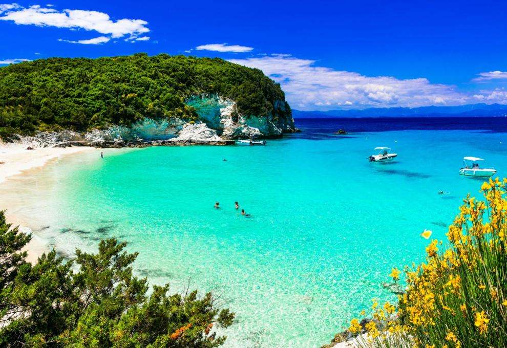 Греческий остров пазл онлайн