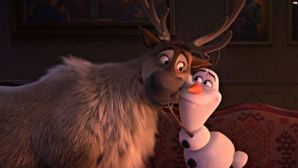 Sven och Olaf pussel på nätet