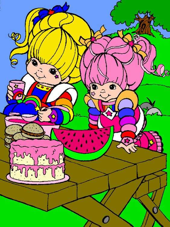 Tickled Pink and Rainbow Brite jigsaw puzzle online