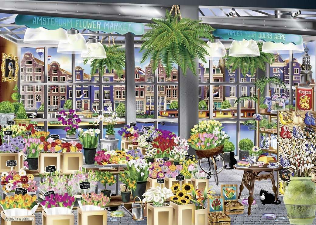 магазин за цветя пъзел