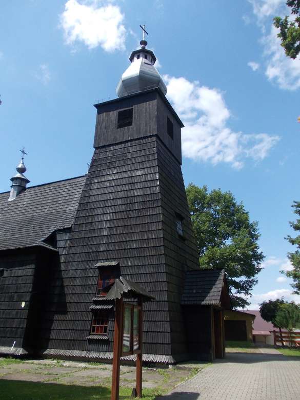 Chiesa della Natività della Beata Vergine Maria a Srednia Wieś Bieszczad puzzle online