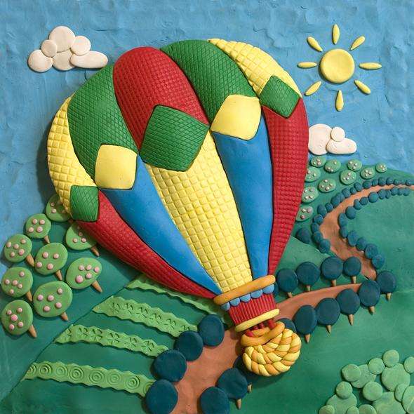 Slunečný den na mém balónu skládačky online