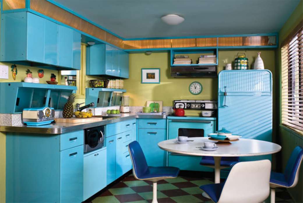 Cozinha dos anos 50 puzzle online