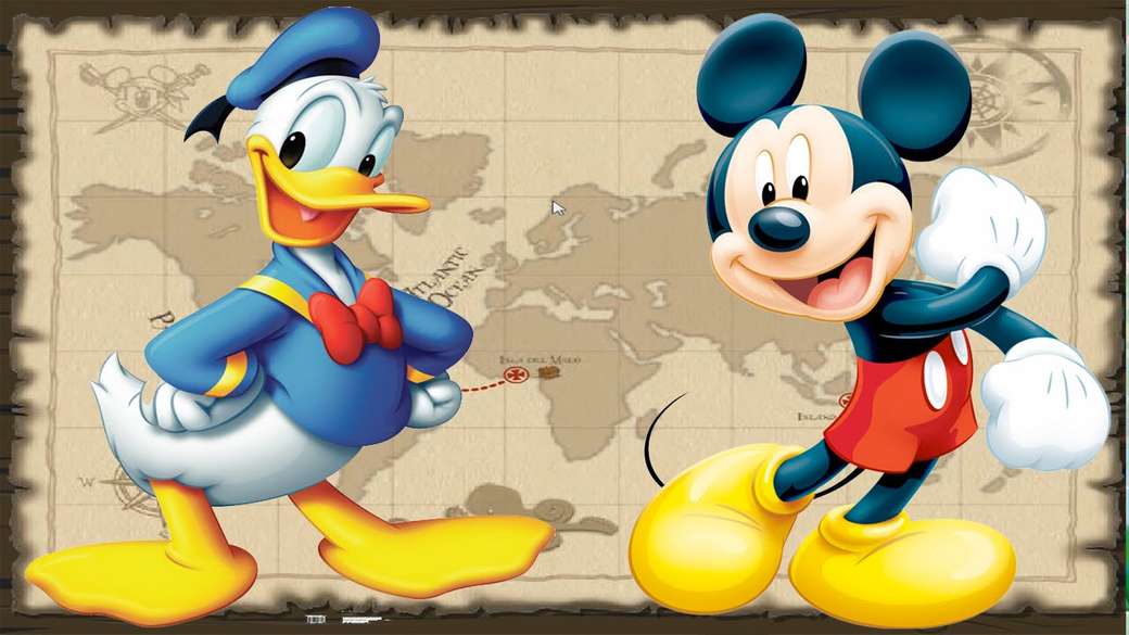 MOUSE MOUSE AND DONALD DUCK pussel på nätet